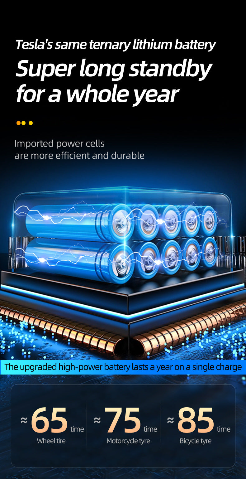 و شاحن لبطارية السيرة 🚗 منفاخ هواء متعدد الوظائف بشاشة LED – باور بانك و جهاز تشغيل طوارئ للسيارة بسعة 6000mAh